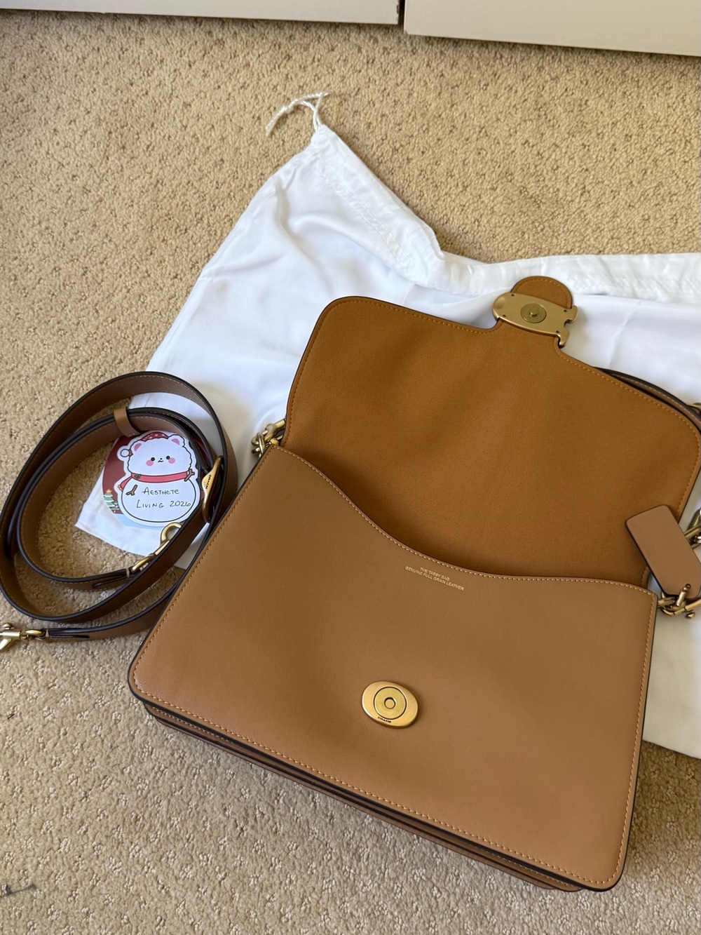 Coach Chain Tabby 30 Bag in Honey Brown - Picture 7 of 10